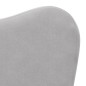 vidaXL Divano per Bambini Grigio Chiaro in Morbido Peluche vidaXL Divano per Bambini Grigio Chiaro in Morbido Peluche