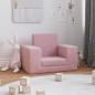 vidaXL Divano per Bambini Rosa in Morbido Peluche vidaXL Divano per Bambini Rosa in Morbido Peluche