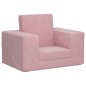 vidaXL Divano per Bambini Rosa in Morbido Peluche vidaXL Divano per Bambini Rosa in Morbido Peluche
