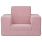 vidaXL Divano per Bambini Rosa in Morbido Peluche vidaXL Divano per Bambini Rosa in Morbido Peluche