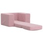 vidaXL Divano per Bambini Rosa in Morbido Peluche vidaXL Divano per Bambini Rosa in Morbido Peluche
