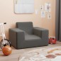 vidaXL Divano per Bambini Antracite in Morbido Peluche vidaXL Divano per Bambini Antracite in Morbido Peluche