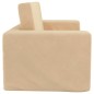 vidaXL Divano Letto per Bambini a 2 Posti Crema in Morbido Peluche vidaXL Divano Letto per Bambini a 2 Posti Crema in Morbido Peluche