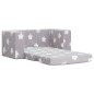 vidaXL Divano per Bambini 2 Posti Grigio Chiaro Stelle Morbido Peluche vidaXL Divano per Bambini 2 Posti Grigio Chiaro Stelle Morbido Peluche