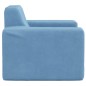 vidaXL Divano per Bambini Blu in Morbido Peluche vidaXL Divano per Bambini Blu in Morbido Peluche