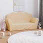 vidaXL Divano per Bambini a 2 Posti Crema in Morbido Peluche vidaXL Divano per Bambini a 2 Posti Crema in Morbido Peluche