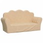 vidaXL Divano per Bambini a 2 Posti Crema in Morbido Peluche vidaXL Divano per Bambini a 2 Posti Crema in Morbido Peluche