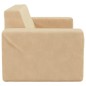 vidaXL Divano per Bambini a 2 Posti Crema in Morbido Peluche vidaXL Divano per Bambini a 2 Posti Crema in Morbido Peluche