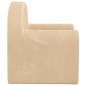 vidaXL Divano per Bambini Crema in Morbido Peluche vidaXL Divano per Bambini Crema in Morbido Peluche