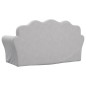 vidaXL Divano per Bambini a 2 Posti Grigio Chiaro in Morbido Peluche vidaXL Divano per Bambini a 2 Posti Grigio Chiaro in Morbido Peluche