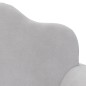 vidaXL Divano per Bambini a 2 Posti Grigio Chiaro in Morbido Peluche vidaXL Divano per Bambini a 2 Posti Grigio Chiaro in Morbido Peluche