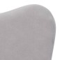 vidaXL Divano per Bambini Grigio Chiaro in Morbido Peluche vidaXL Divano per Bambini Grigio Chiaro in Morbido Peluche