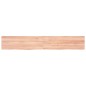 vidaXL Piano Bagno Marrone 180x30x(2-4) cm Legno Massello Trattato