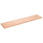 vidaXL Piano Bagno Marrone 180x40x(2-4) cm Legno Massello Trattato