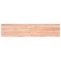 vidaXL Piano Bagno Marrone 180x40x(2-4) cm Legno Massello Trattato