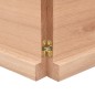 vidaXL Piano Bagno Marrone 180x40x(2-4) cm Legno Massello Trattato