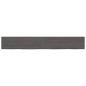 vidaXL Piano Bagno Grigio Scuro 200x30x4 cm Legno Massello Trattato