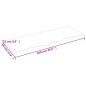 vidaXL Piano Bagno Marrone Chiaro 100x40x2 cm Legno Massello Trattato vidaXL Piano Bagno Marrone Chiaro 100x40x2 cm Legno Massello Trattato