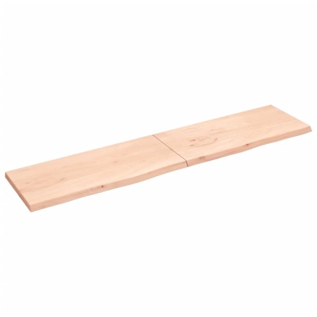 vidaXL Piano Bagno 220x50x(2-4) cm in Legno Massello Non Trattato