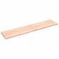 vidaXL Piano Bagno 220x50x(2-4) cm in Legno Massello Non Trattato