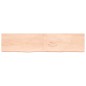 vidaXL Piano Bagno 220x50x(2-4) cm in Legno Massello Non Trattato