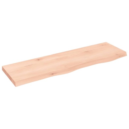 vidaXL Piano Bagno 100x30x(2-4) cm in Legno Massello Non Trattato