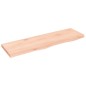 vidaXL Piano Bagno 100x30x(2-4) cm in Legno Massello Non Trattato