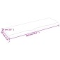 vidaXL Piano Bagno 100x30x(2-4) cm in Legno Massello Non Trattato