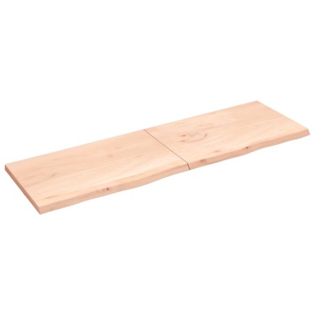 vidaXL Piano Bagno 200x60x4 cm in Legno Massello Non Trattato