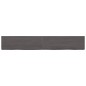 vidaXL Piano Bagno Marrone Scuro 180x40x(2-4)cm Legno Trattato