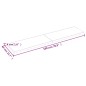 vidaXL Piano Bagno Marrone Scuro 180x40x(2-4)cm Legno Trattato