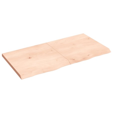 vidaXL Piano Bagno 120x60x(2-4) cm in Legno Massello Non Trattato