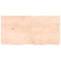 vidaXL Piano Bagno 120x60x(2-4) cm in Legno Massello Non Trattato