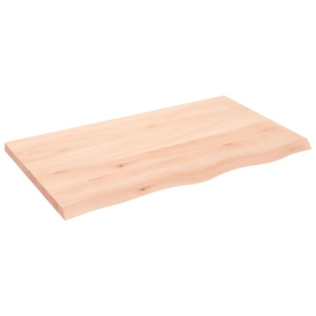 vidaXL Piano Bagno 100x60x(2-4) cm in Legno Massello Non Trattato