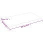 vidaXL Piano Bagno 100x60x(2-4) cm in Legno Massello Non Trattato