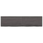 vidaXL Piano Bagno Marrone Scuro 160x40x(2-6))cm Legno Trattato