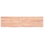 vidaXL Piano Bagno Marrone 160x40x(2-6) cm Legno Massello Trattato