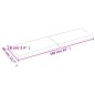 vidaXL Piano Bagno Marrone 160x40x(2-6) cm Legno Massello Trattato