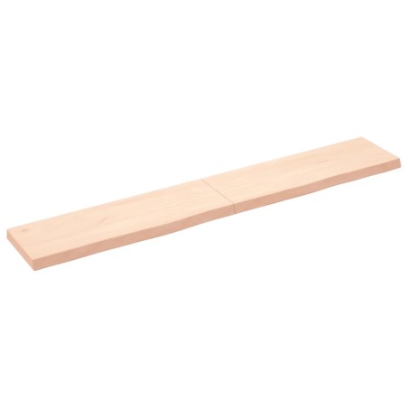 vidaXL Piano Bagno 180x30x(2-6) cm in Legno Massello Non Trattato