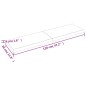 vidaXL Piano Bagno Marrone 120x30x(2-4) cm Legno Massello Trattato