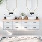 vidaXL Piano Bagno 180x60x(2-6) cm in Legno Massello Non Trattato