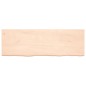 vidaXL Piano Bagno 180x60x(2-6) cm in Legno Massello Non Trattato