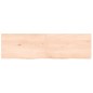 vidaXL Piano Bagno 140x40x(2-4) cm in Legno Massello Non Trattato