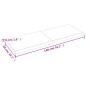 vidaXL Piano Bagno Marrone 140x50x(2-4) cm Legno Massello Trattato