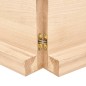 vidaXL Piano Bagno 160x30x6 cm in Legno Massello Non Trattato