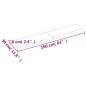 vidaXL Piano Bagno 160x30x6 cm in Legno Massello Non Trattato