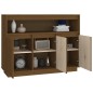 Credenza Marrone Miele 104,5x34x80 cm in Legno Massello di Pino Credenza Marrone Miele 104,5x34x80 cm in Legno Massello di Pino