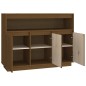 Credenza Marrone Miele 104,5x34x80 cm in Legno Massello di Pino Credenza Marrone Miele 104,5x34x80 cm in Legno Massello di Pino