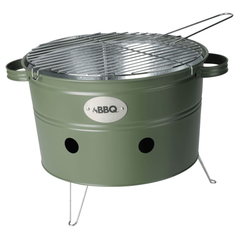 ProGarden Secchio Barbecue con 2 Manici 34,5 cm Verde Oliva Opaco ProGarden Secchio Barbecue con 2 Manici 34,5 cm Verde Oliva Opaco