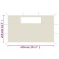 vidaXL Pareti con Finestre per Gazebo 2 pz Crema vidaXL Pareti con Finestre per Gazebo 2 pz Crema